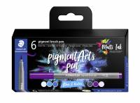 Brush pen Pigment Arts ass bl&aring;/violet (6)