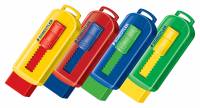 Viskel&aelig;der PVC frit m/skub funktion ass farver