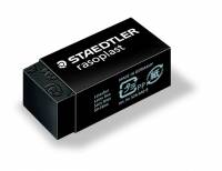 Viskel&aelig;der Rasoplast 33x16x13mm sort