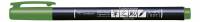 Tombow Marker Fudenosuke h&aring;rd gr&oslash;n