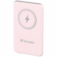 Verbatim Charge 'n' Go Tr&aring;dl&oslash;s power bank 5000mAh 20Watt 1xUSB-C Pink