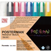 Marker ZIG Posterman 2mm 8/s&aelig;t