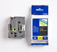 Brother TZe tape 24mmx8m gold/black