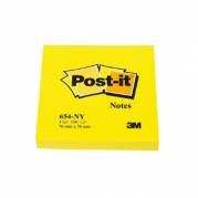 Blok Post-it 654 76x76 mm Neon gul
