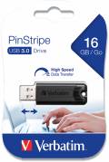 USB 3.2 PinStripe 16GB, Black