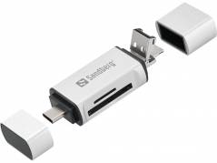 Sandberg Card Reader USB-C+USB+MicroUSB