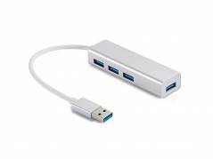 Hub Sandberg USB 3.0 4 ports SAVER, Silver