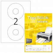 Etiketter TopStick CD/DVD &Oslash;117mm (100)