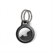 Secure holder with Keyring - Airtag - 2 Pack, Black/White