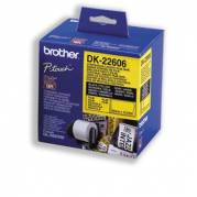Brother labels 62mmx15,24m yellow film
