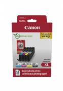 Canon CLI 551XL C/M/Y/BK Photo Value Pack Sort Gul Cyan Magenta 660 sider Blækbeholder / papirsæt