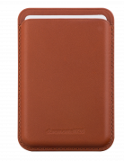Leather wallet with MagSafe - Tan