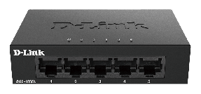 D-LINK 5-Port Gigabit Ethernet Metal Housing Unmanaged Light