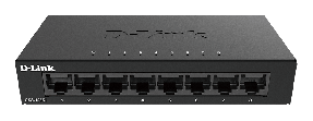 D-LINK 8-Port Gigabit Ethernet Metal Housing Unmanaged Light