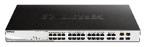 D-LINK 28-Port Gigabit PoE+ Smart Switch including 4 SFP Por