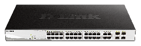 D-LINK 24 PoE 10/100/1000 Base-T port with 4 x 1000Base-T /S
