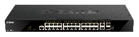 D-LINK 24 ports GE + 2 10GE ports + 2 SFP+ Smart MS