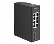 D-LINK 10-Port Gigabit Industrial Unmanaged Switch with 2 x