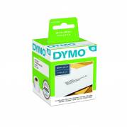  Dymo etiket 99010 Adresse  89x28mm perman. Hvid Æsk/2x130