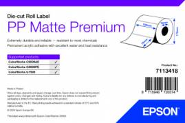 PP Matte Label, Continuous Roll: 102mm x 76 mm, 1570 labels