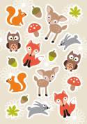 Herma stickers Decor skovens dyr (3)