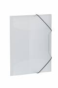 Herma 3-klap elastikmappe PP A4 transp hvid