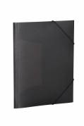 Herma 3-klap elastikmappe PP A4 transp sort