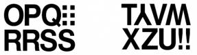 Herma etiket bogstaver O-Z 33mm sort
