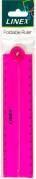 Linex Ruler Folden 15/30cm Trans. Pink