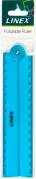 Linex Ruler Folden 15/30cm Trans. Blue