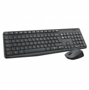 Logitech MK235 - Mørkegrå Trådløst Mus & Tastatur sæt