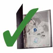 Kataloglomme Leitz A4 170 my m/metalskinne - pk/3