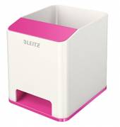 Penneholder Leitz Sound WOW - Hvid/pink