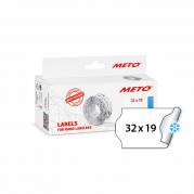 METO fryseetiket perm 32x19 hvid (5rl/1000)