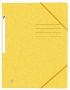 Oxford top file+ elasticated 3-flap folder a4 yellow filmx10