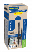 Frixion Clicker m/klik 0,7 bonuspak sort 12 pen + 12 refille