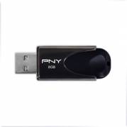 PNY Attache 4 - USB nøgle USB 2.0 - 8 GB Sort