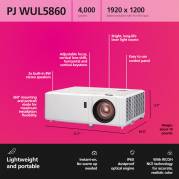 RICOH Compact Projector PJ WUL5860 29-303'' (4000 Lumen)