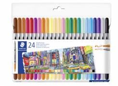 STAEDTLER Fiberpen tusser dobbelt ass (24)