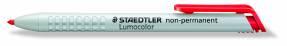 Marker Lumocolor non-perm omnichrom rød