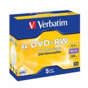 DVD+RW 4.7GB 4x Jewel Case (5)
