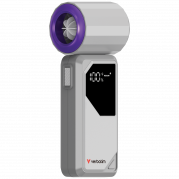 VERBATIM CoolnGo AirJet Handheld Fan Grey/Purple