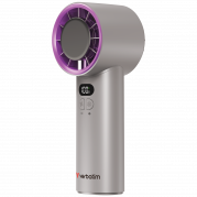 VERBATIM CoolnGo IceTouch Handheld Fan Grey/Purple