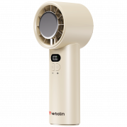 VERBATIM CoolnGo IceTouch Handheld Fan White/Silver&nbsp;