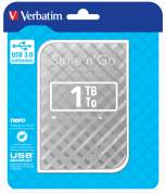 Verbatim Store 'N' Go(2G) - 1 TB Sølv - Ekstern Harddisk