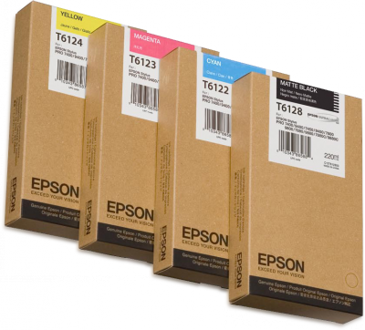 Epson T6128 Mat sort Bl&aelig;k