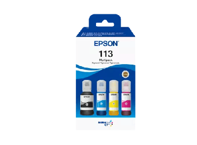 Epson 113 Multipack Sort Gul Cyan Magenta Bl&aelig;krefill