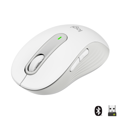 Logitech Signature M650 L Optisk Tr&aring;dl&oslash;s Hvid