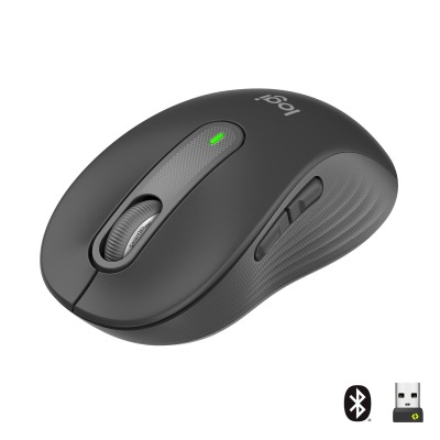 Logitech Signature M650 Optisk Tr&aring;dl&oslash;s Sort Gr&aring;
