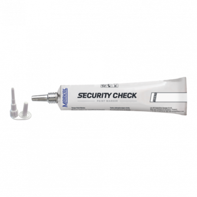 Security Check Paint marker white